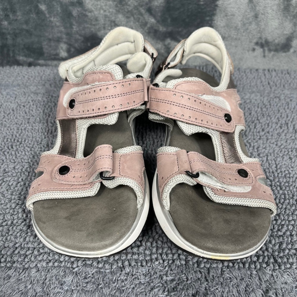 SAS Womens 9.5 M Sport Sandals Mauve Pink Metallic Bronze Adjustable Straps